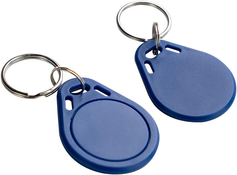 MINDRFID RFID Key fob 13.56MHz F08 Token Key Tags for Access Control System (Blue) - Image 1
